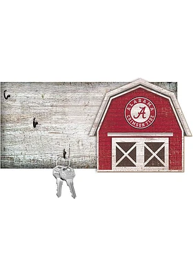 Alabama Crimson Tide Team Barn Key Holder Sign