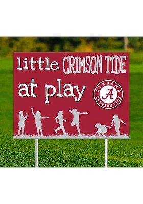 Alabama Crimson Tide Little Fans at Play Yard Sign - Red