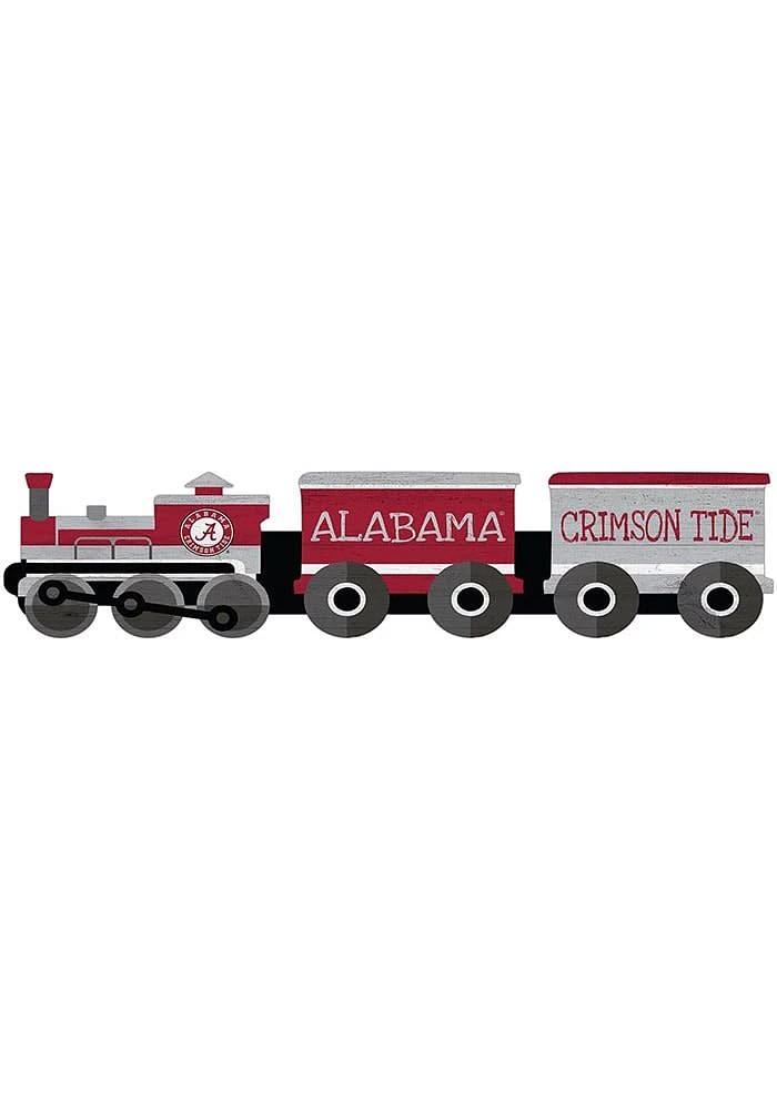 Alabama Crimson Tide Train Cutout Sign