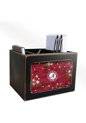 Alabama Crimson Tide Floral Desktop Organizer Desk Accessory