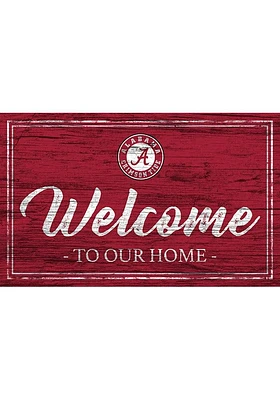 Alabama Crimson Tide Team Welcome 11x19 Sign