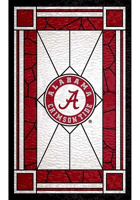 Alabama Crimson Tide Stained Glass Sign