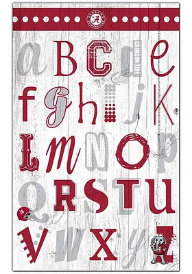 Alabama Crimson Tide Alphabet Sign