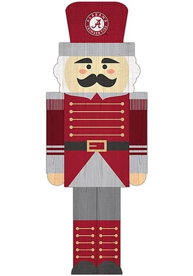 Alabama Crimson Tide 31 Inch Nutcracker Leaner Sign