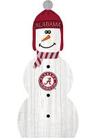 Alabama Crimson Tide Snowman Leaner Sign