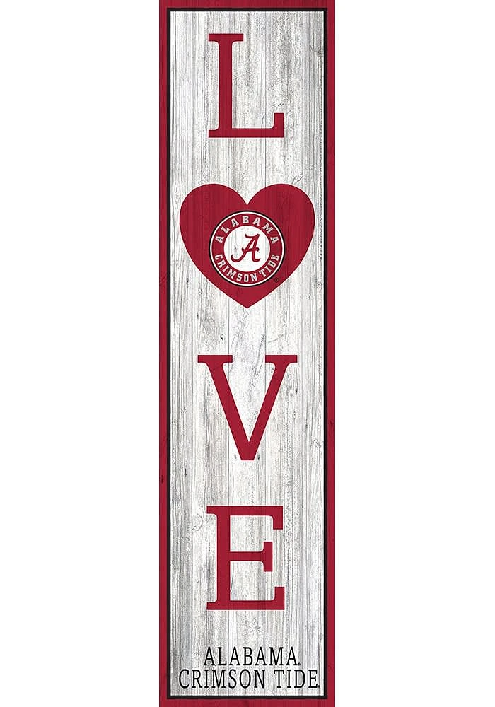 Alabama Crimson Tide 48 Inch Love Leaner Sign