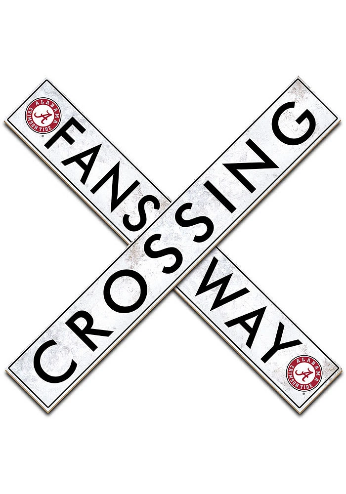 Alabama Crimson Tide 48 Inch Fans Way Crossing Wall Art