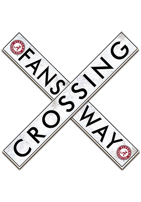 Alabama Crimson Tide 48 Inch Fans Way Crossing Wall Art