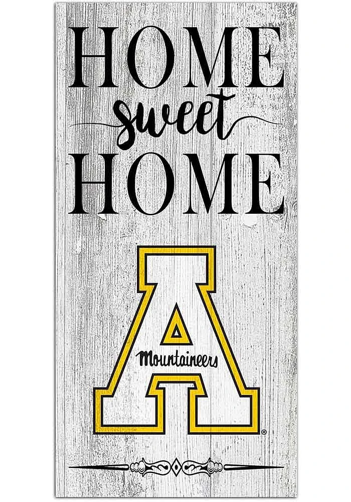 Appalachian State Mountaineers Home Sweet Home Whitewashed Sign