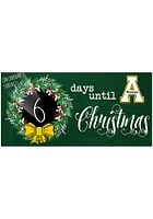 Appalachian State Mountaineers Chalk Christmas Countdown Sign