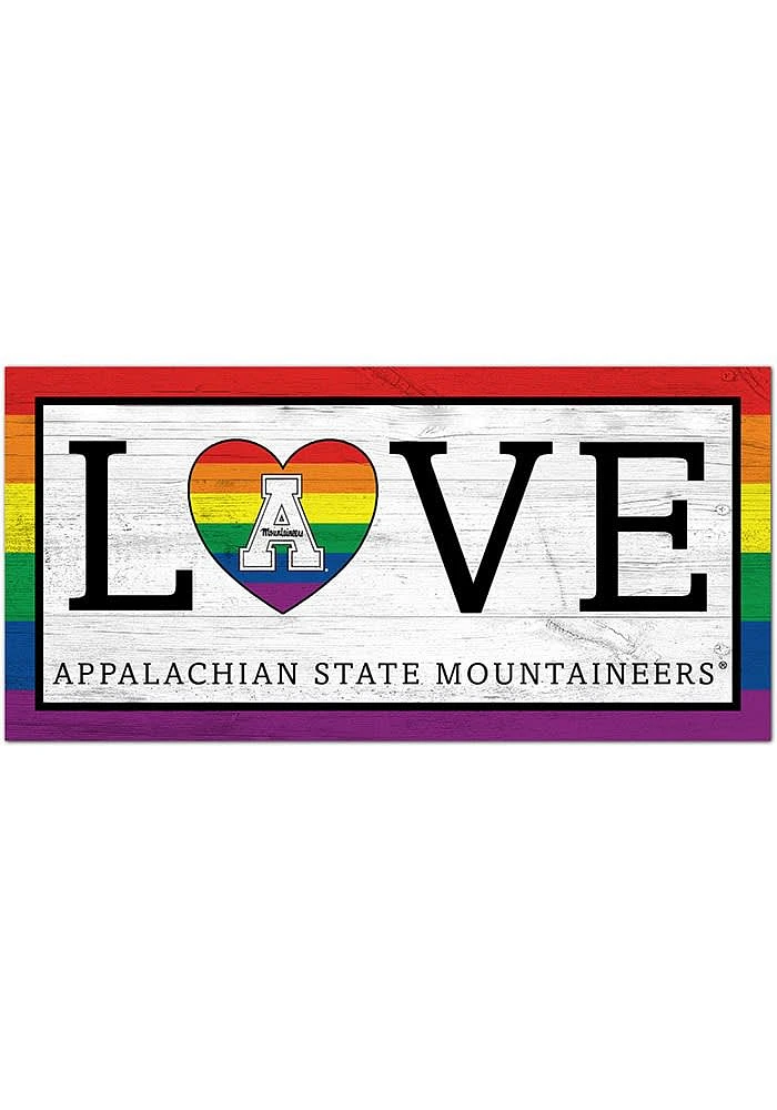 Appalachian State Mountaineers LGBTQ Love Sign