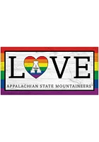 Appalachian State Mountaineers LGBTQ Love Sign