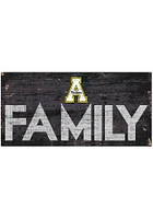 Appalachian State Mountaineers Family 6x12 Sign - Black