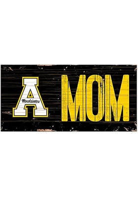 Appalachian State Mountaineers MOM Sign - Black