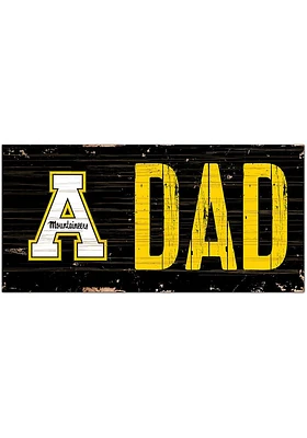 Appalachian State Mountaineers DAD Sign - Black