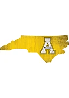 Appalachian State Mountaineers State Cutout Sign