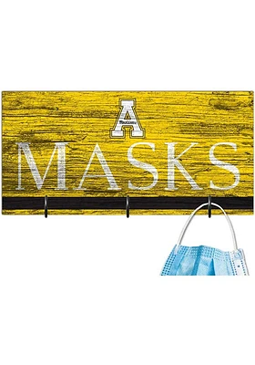 Appalachian State Mountaineers Team Color Mask Holder Sign
