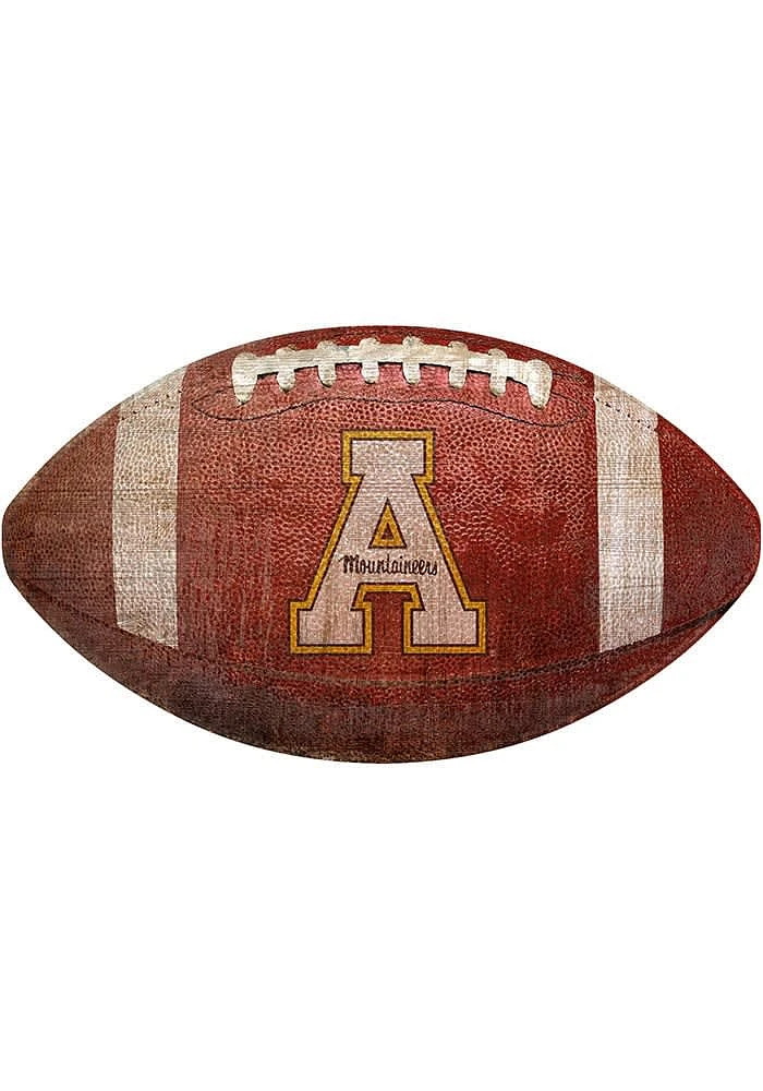 Appalachian State Mountaineers Baseball Shaped Sign