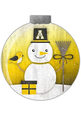 Appalachian State Mountaineers Snowglobe 12 Inch Sign