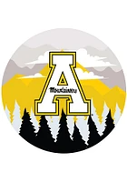 Appalachian State Mountaineers Landscape Circle Sign