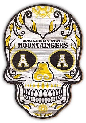 Appalachian State Mountaineers 12 Inch Sugar Skull Sign
