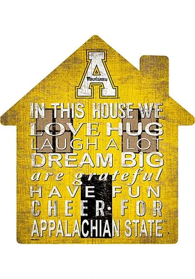 Appalachian State Mountaineers 12 inch House Sign