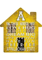 Appalachian State Mountaineers 12 inch House Sign