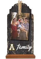 Appalachian State Mountaineers Family Clothespin Sign - Black