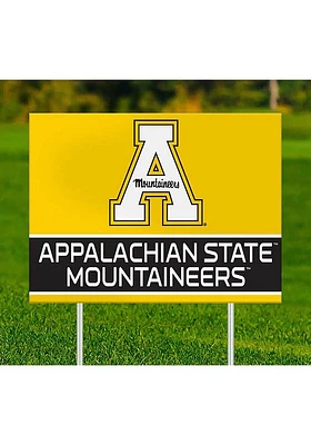Appalachian State Mountaineers Team Yard Sign - Black