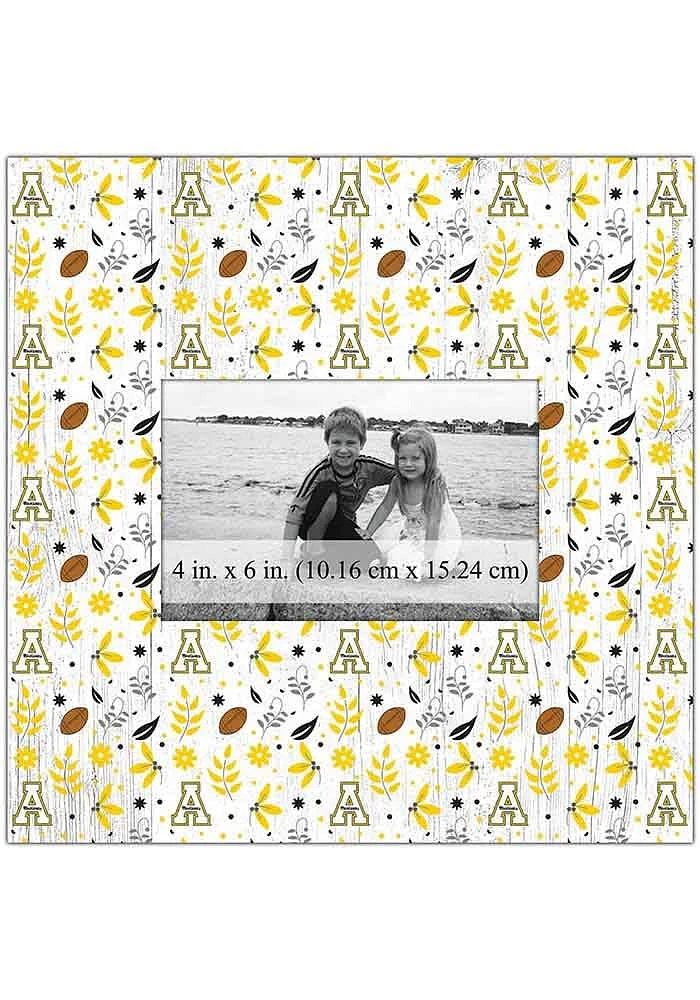 Appalachian State Mountaineers Floral Pattern Picture Frame