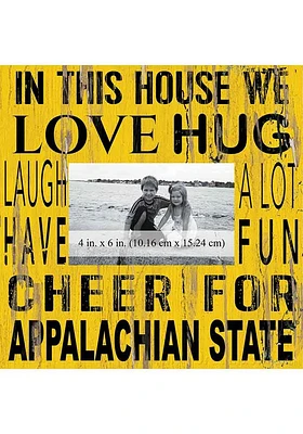 Appalachian State Mountaineers In This House 10x10 Picture Frame
