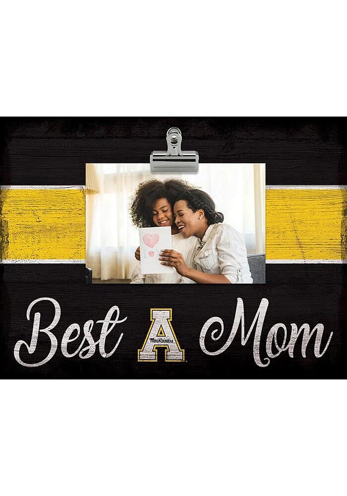 Appalachian State Mountaineers Best Mom Clip Picture Frame - Black