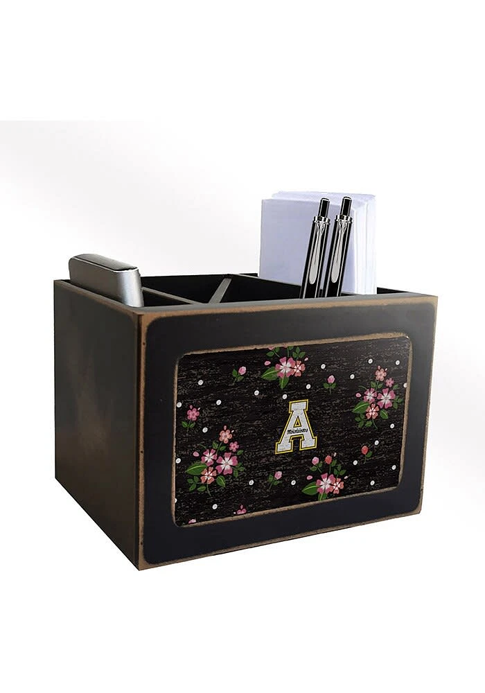 Appalachian State Mountaineers Floral Desktop Organizer Desk Accessory
