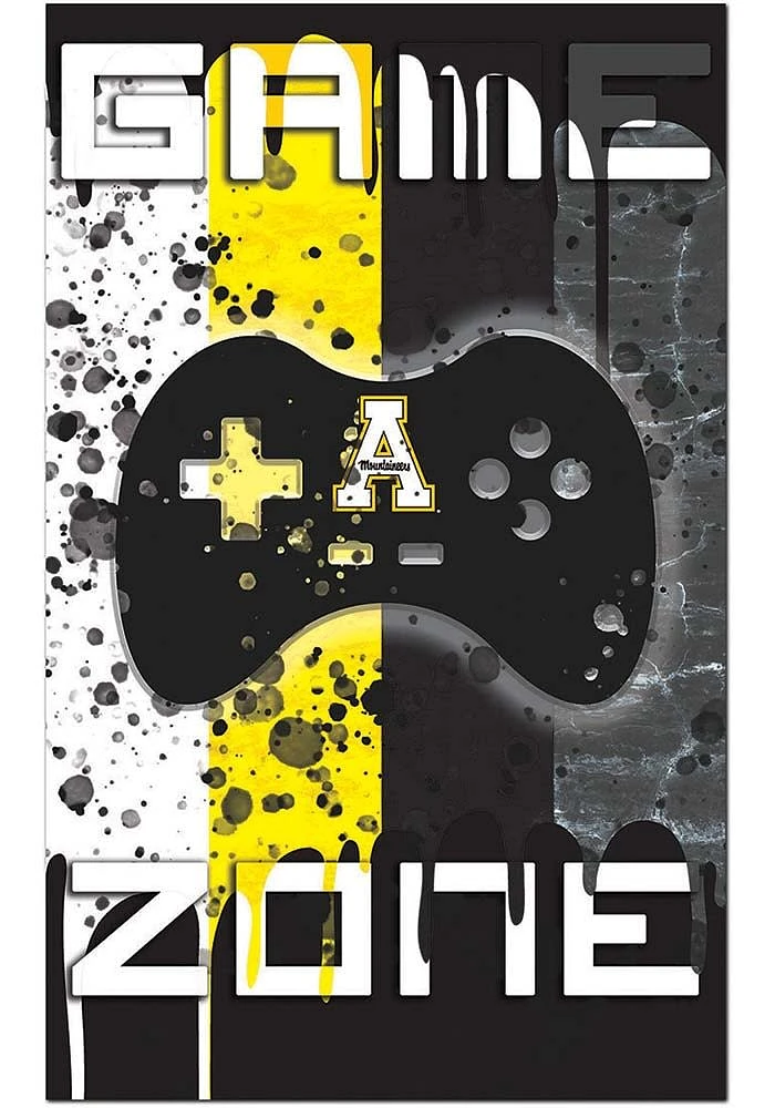Appalachian State Mountaineers Grunge Game Zone Sign