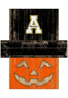 Appalachian State Mountaineers Pumpkin Head Sign
