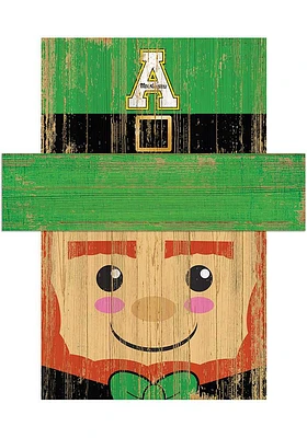 Appalachian State Mountaineers Leprechaun Head Sign