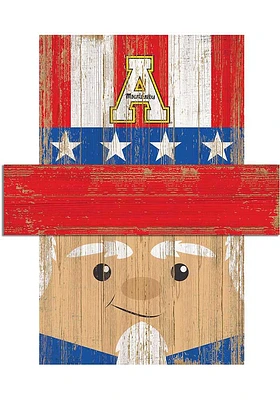 Appalachian State Mountaineers Patriotic Head Sign