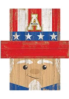 Appalachian State Mountaineers Patriotic Head Sign