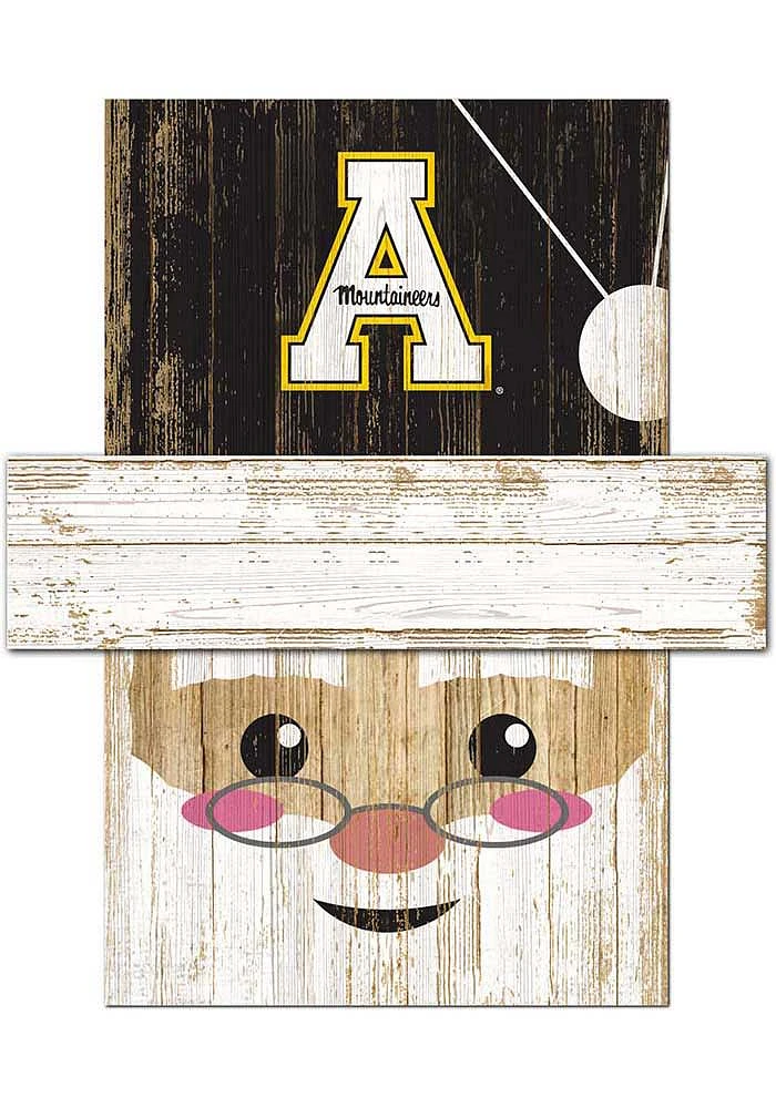 Appalachian State Mountaineers Santa Head Sign