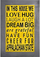 Appalachian State Mountaineers In This House Picture Frame