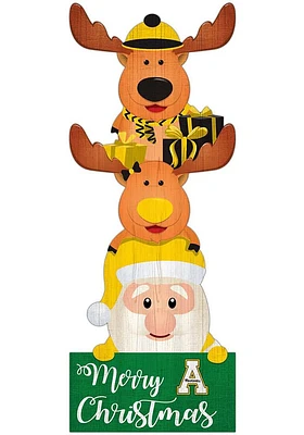 Appalachian State Mountaineers 31 Inch Santa Stack Leaner Sign