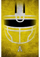 Appalachian State Mountaineers Ghost Helmet 17x26 Sign