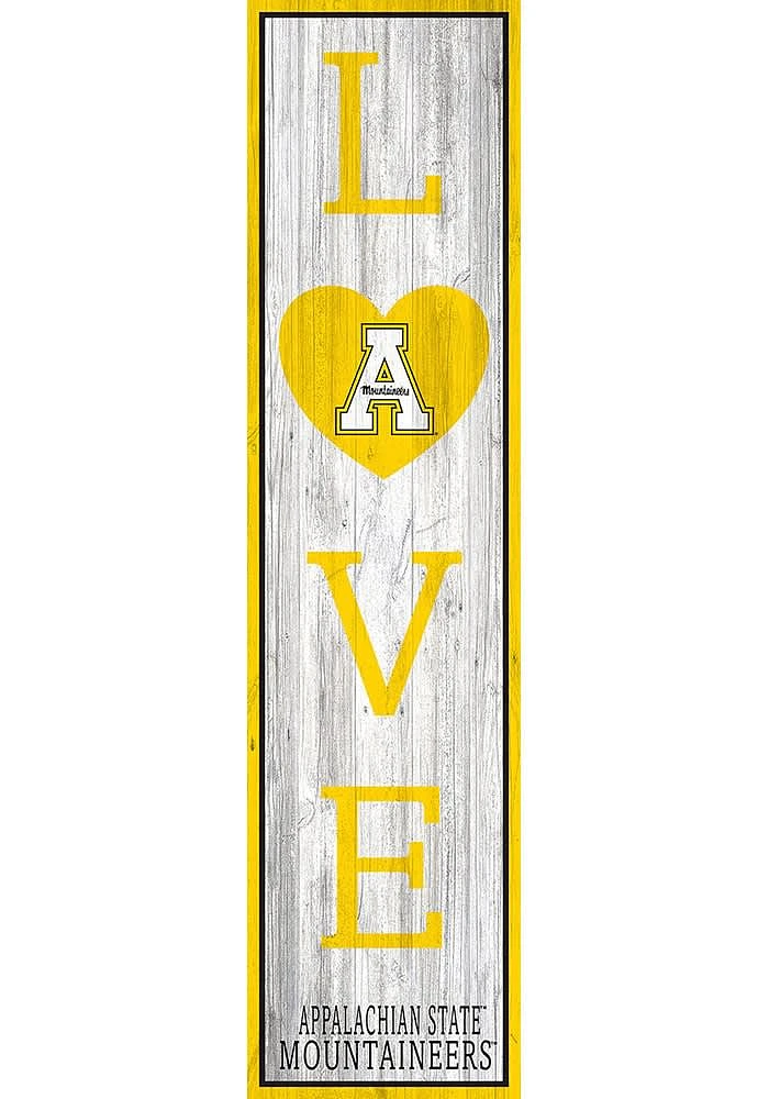 Appalachian State Mountaineers 48 Inch Love Leaner Sign
