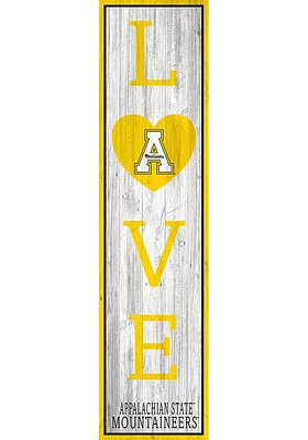 Appalachian State Mountaineers 48 Inch Love Leaner Sign