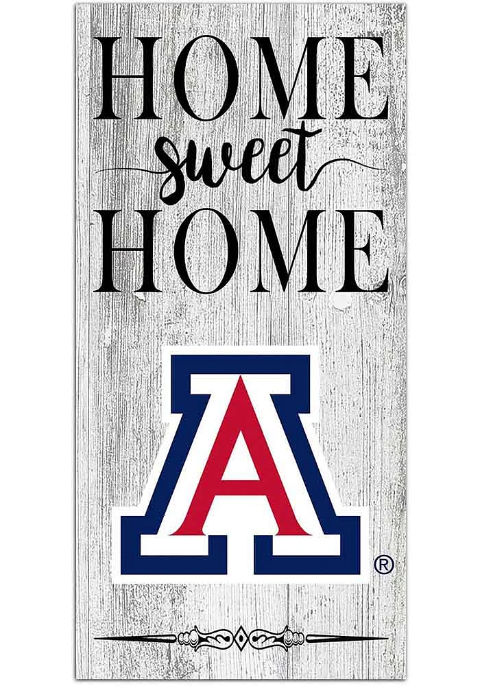 Arizona Wildcats Home Sweet Home Whitewashed Sign