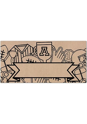 Arizona Wildcats Banner Coloring Sign