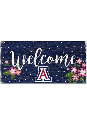 Arizona Wildcats Welcome Floral Sign