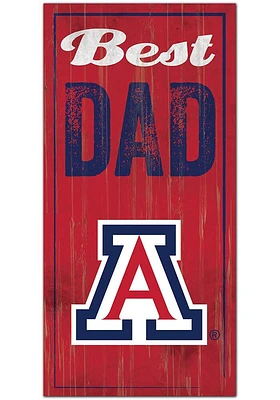 Arizona Wildcats Best Dad Sign - Blue