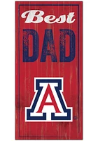 Arizona Wildcats Best Dad Sign - Blue