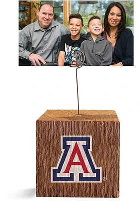 Arizona Wildcats Block Spiral Photo Holder Blue Desk Accessory